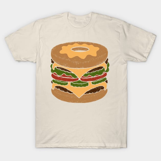 Donut Burger T-Shirt by eriksandisatresa